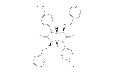 (1R*,4S*,5R*,8S*)-2,6-DI-PARA-ANISYL-4,8-BIS-(BENZYLOXY)-2,6-DIAZABICYCLO-[3.3.0]-OCTANE-3,7-DIONE