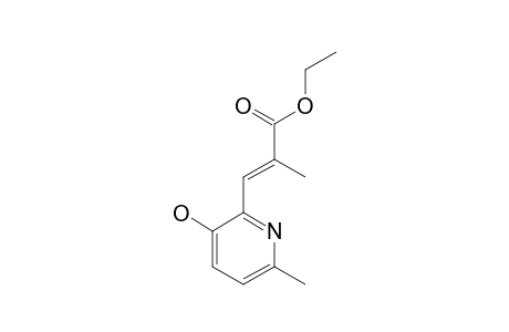 ETHYL-(E)-2-METHYL-3-(3-HYDROXY-6-METHYLPYRIDIN-2-YL)-PROPENOATE