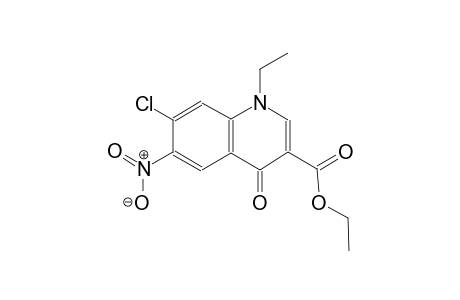 3-quinolinecarboxylic acid, 7-chloro-1-ethyl-1,4-dihydro-6-nitro-4-oxo-, ethyl ester