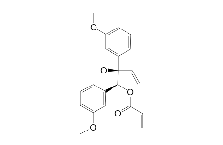 Acrylic acid (1R,2S)-2-hydroxy-1,2-bis(3-methoxyphenyl)but-3-enyl ester