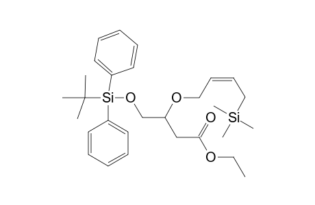 (Z)-ETHYL-4-(TERT.-BUTYLDIPHENYLSILANYLOXY)-3-(4'-TRIMETHYLSILANYL-BUT-2'-ENYLOXY)-BUTYRATE