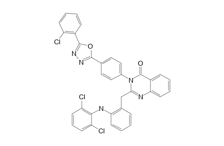 3-[4-[5-(2-CHLORO-PHENYL)-1,3,4-OXADIAZOL-2-YL]-PHENYL]-2-[2-[(2,6-DICHLORO-PHENYL)-AMINO]-BENZYL]-QUINAZOLIN-4(3H)-ONE