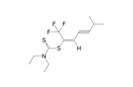 E-1,1,1-TRIFLUORO-2-(N,N-DIETHYLTHIOCARBAMOYLTHIO)-6-METHYL-2-HEPTEN-4-YNE