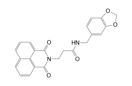 N-(1,3-benzodioxol-5-ylmethyl)-3-(1,3-dioxo-1H-benzo[de]isoquinolin-2(3H)-yl)propanamide