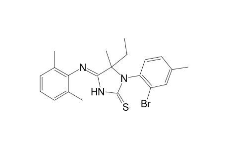 1-(2-Bromo-4-methyl-phenyl)-4-(2,6-dimethyl-phenylimino)-5-ethyl-5-methyl-imidazolidine-2-thione