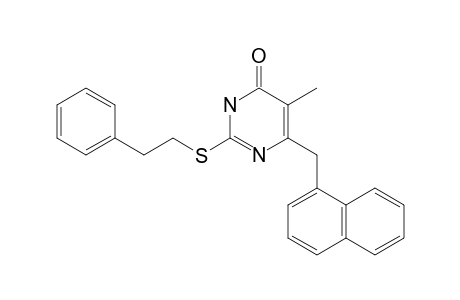 5-METHYL-2-[(PHENYLETHYL)-THIO]-6-(1-NAPHTHYLMETHYL)-PYRIMIDIN-4(3H)-ONE