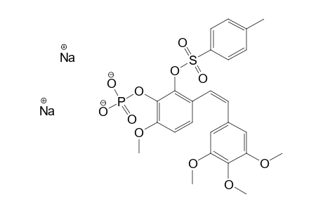 (Z)-1-[3',4',5'-TRIMETHOXYPHENYL]-2-[2''-[(PARA-TOLUENESULFONYL)-OXY]-3''-[(DISODIUM)-PHOSPHATE]-4''-METHOXYPHENYL]-ETHENE