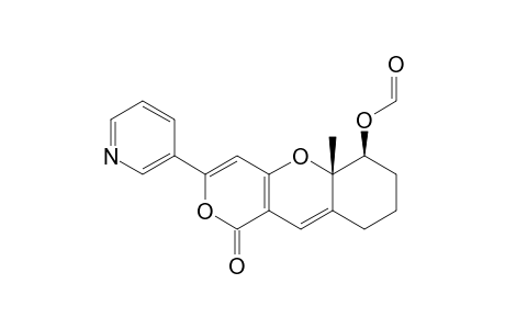 CIS-3-(3-PYRIDYL)-5A-METHYL-6-(FORMYLOXY)-1H,7H-5A,6,8,9-TETRAHYDRO-1-OXOPYRANO-[4.3-B]-[1]-BENZOPYRAN