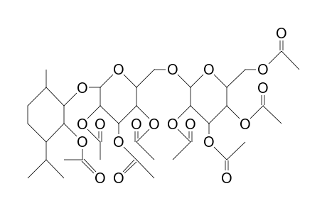 (1R,2S,3S,4S)-3-Hydroxy-P-menthan-2-yl O-B-D-glucopyranosyl-(1->6)-B-D-glucopyranoside octaacetate