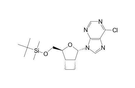 (1'R,2'S,4'S,5'S)-6-CHLORO-9-(4-TERT.-BUTYLDIMETHYLSILYLOXYMETHYL-3-OXABICYCLO-[3.2.0]-HEPT-2-YL)-9H-PURINE