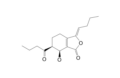 SENKYUNOLIDE-Q;(6RS,7SR)-3-BUTYLIDENE-4,5,6,7-TETRAHYDRO-7-HYDROXY-6-(1-OXOBUTYL)-PHTHALIDE