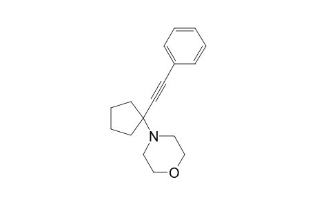 4-[1-(2-phenylethynyl)cyclopentyl]morpholine