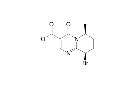 CIS-9-BROM-6-METHYL-4-OXO-6,7,8,9-TETRAHYDRO-4H-PYRIDO-[1,2-A]-PYRIMIDIN-3-CARBONSAEURE