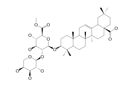 3-O-BETA-[ARABINOPYRANOSYL-(1->2)-(6-O-METHYL)-GLUCURONOPYRANOSYL]-OLEANOLIC-ACID