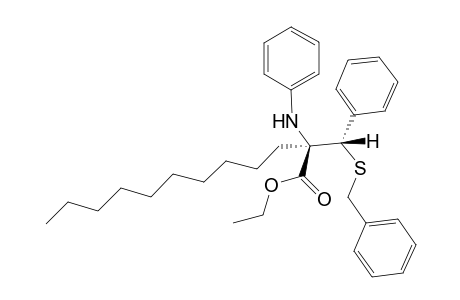 (R)-2-((S)-Benzylsulfanyl-phenyl-methyl)-2-phenylamino-dodecanoic acid ethyl ester