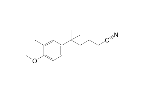 5-(4-methoxy-m-tolyl)-5-methylhexanenitrile