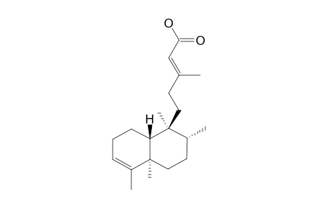 DELTA(13,14)-KOLAVENIC-ACID;(5R,8R,9S,10R)-ENT-CLEROD-3,13-DIEN-15-OIC-ACID