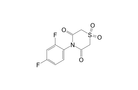 4-(2,4-difluorophenyl)-3,5-thiomorpholinedione, 1,1-dioxide