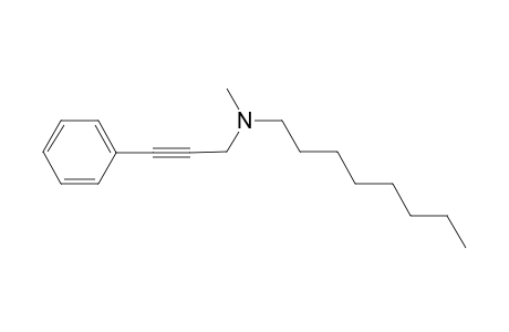 N-methyl-N-(3-phenylprop-2-yn-1-yl)octan-1-amine