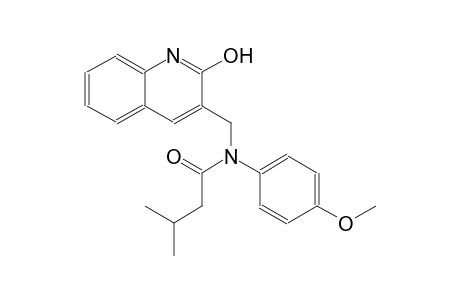 N-[(2-hydroxy-3-quinolinyl)methyl]-N-(4-methoxyphenyl)-3-methylbutanamide