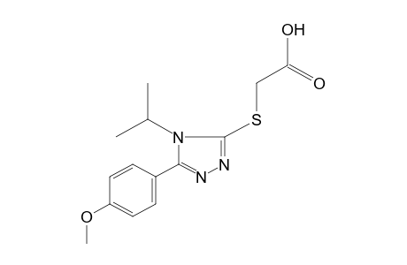 {[4-ISOPROPYL-5-(p-METHOXYPHENYL)-4H-1,2,4-TRIAZOL-3-YL]THIO}ACETIC ACID