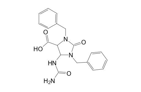 1,3-Dibenzyl-2-keto-5-ureido-imidazolidine-4-carboxylic acid