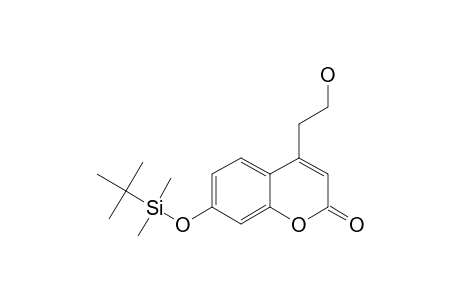 4-(2-HYDROXYETHYL)-7-(TERT.-BUTYLDIMETHYLSILYLOXY)-2H-CHROMEN-2-ONE