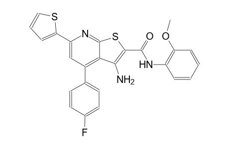 3-amino-4-(4-fluorophenyl)-N-(2-methoxyphenyl)-6-(2-thienyl)thieno[2,3-b]pyridine-2-carboxamide