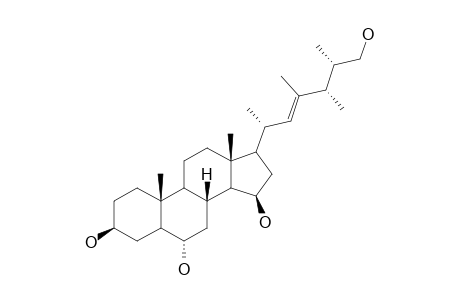 CERTONARDOSTEROL-J;(E)-(24S,25R)-23,24-DIMETHYL-5-ALPHA-CHOLEST-22-ENE-3-BETA,6-ALPHA,15-BETA,26-TETROL