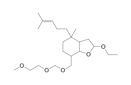 3-[(8.xi.)-8-ethoxy]-5-{[(2-methoxyethoxy)methoxy]methyl}-2-methyl-2-(4-methylpent-3-enyl)-7-oxabicyclo[4.3.0]nonane