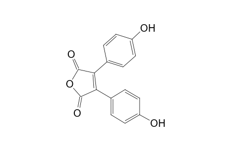 3,4-Bis(4-hydroxyphenyl)-2,5-dihydrofuran-2,5-dione