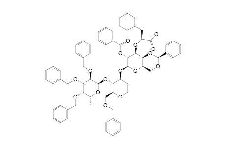 #20;(2-O-BENZOYL-4,6-O-BENZYLIDENE-3-O-[(S)-1-(OXYCARBONYL)-2-CYCLOHEXYL-ETHYLOXY]-BETA-D-GALACTOPYRANOSYL)-O-(1->3)-[(2,3,4-TRI-O-BENZYL-ALPHA-L-FUCOPYRANOSYL