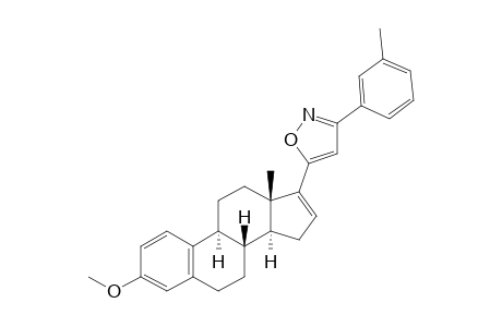 3-METHOXY-17-ALPHA-[3'-(3''-METHYL)-PHENYL-ISOXAZOL-5'-YL]-ESTRA-1,3,5(10),16-TETRAENE