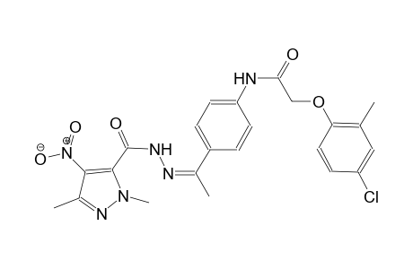 2-(4-chloro-2-methylphenoxy)-N-(4-{(1Z)-N-[(1,3-dimethyl-4-nitro-1H-pyrazol-5-yl)carbonyl]ethanehydrazonoyl}phenyl)acetamide