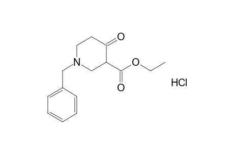 1-benzyl-4-oxonipecotic acid, ethyl ester, hydrochloride