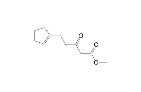 Methyl 3-oxo-5-(1-cyclopentenyl)pentanoate