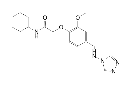 acetamide, N-cyclohexyl-2-[2-methoxy-4-[(4H-1,2,4-triazol-4-ylamino)methyl]phenoxy]-