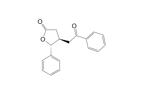 TRANS-(+/-)-4-(2-OXO-2-PHENYLETHYL)-5-PHENYLTETRAHYDRO-2-FURANONE