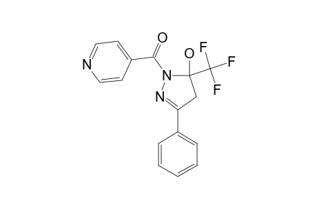 5-HYDROXY-3-PHENYL-5-TRIFLUOROMETHYL-4,5-DIHYDRO-1H-1-(ISONICOTINOYL)-PYRAZOLE