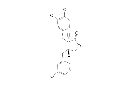 2-(3',4'-DIHYDROXYBENZYL)-3-(3''-HYDROXYBENZYL)-BUTYROLACTONE