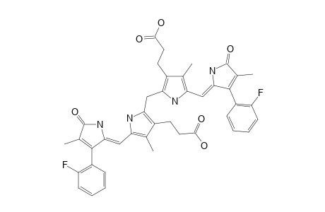 3,17-DESVINYL-3,17-BIS-(ORTHO-FLUOROPHENYL)-BILIRUBIN-XIII-ALPHA