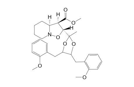 endo-Methyl (2R,3R,3aS/R)-2-[1,1-[(2S,3S)-1,4-bis(2-methoxyphenyl)-2,3-butylenedioxy]ethyl]hexahydro-2H-isoxazolo[2,3-a]pyridine-3-carboxylate