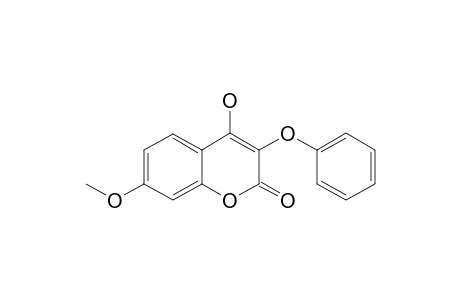 3-PHENOXY-4-HYDROXY-7-METHOXYCOUMARIN