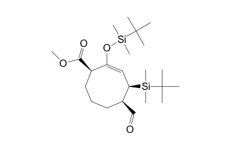 (1-R*,4-R*,5-R*)-4-(TERT.-BUTYLDIMETHYLSILYL)-2-(TERT.-BUTYLDIMETHYLSILOXY)-5-FORMYLCYCLOOCT-2-ENECARBOXYLIC_ACID_METHYLESTER