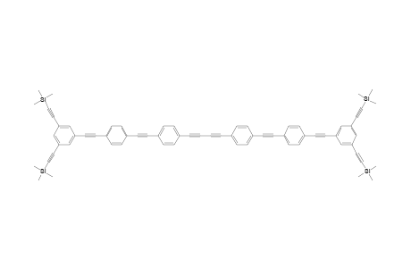 1,4-Di{4-[(3,5-bis-trimethylsilylethynylphenyl)ethynylphenyl]ethynylphenyl}butadiyne