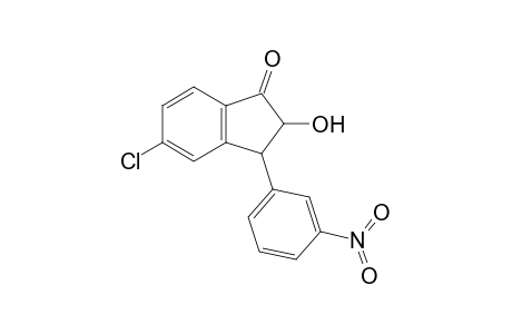 5-Chloro-2-hydroxy-3-(3-nitrophenyl)-2,3-dihydro-1H-inden-1-one