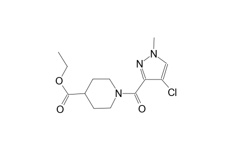 ethyl 1-[(4-chloro-1-methyl-1H-pyrazol-3-yl)carbonyl]-4-piperidinecarboxylate