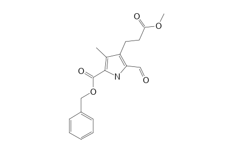 5-FORMYL-4-METHOXYCARBONYLETHYL-3-METHYLPYRROL-2-CARBONSAEUREBENZYLESTER