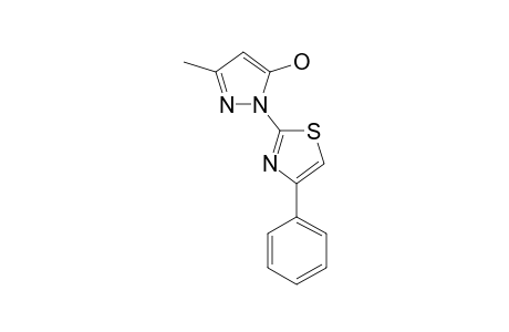 1-(4-PHENYL-2-THIAZOLYL)-3-METHYL-5-HYDROXYPYRAZOLE;TAUTOMER-#2