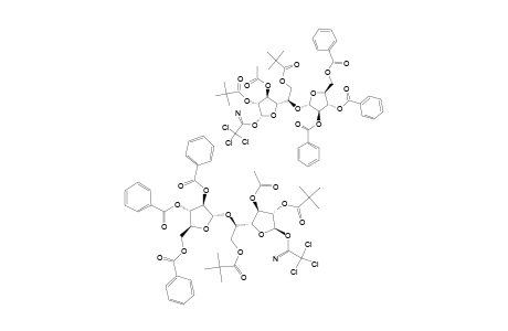 O-(2,3,5-TRI-O-BENZOYL-ALPHA-D-ARABINOFURANOSYL-(1->5)-3-O-ACETYL-2,6-DI-O-PIVALOYL-ALPHA/BETA-D-GALACTOFURANOSYL)-TRICHLOROACETAMIDATE